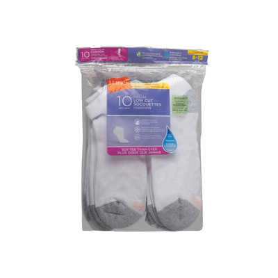 Hanes - Chaussettes courtes, 10 paires