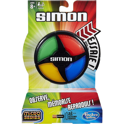 Hasbro Gaming - Simon - Micro Series electronic game, French edition