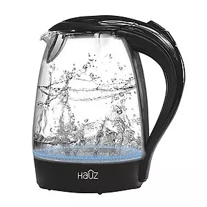 Hauz Basics - Illuminating glass kettle, 1.7L, black