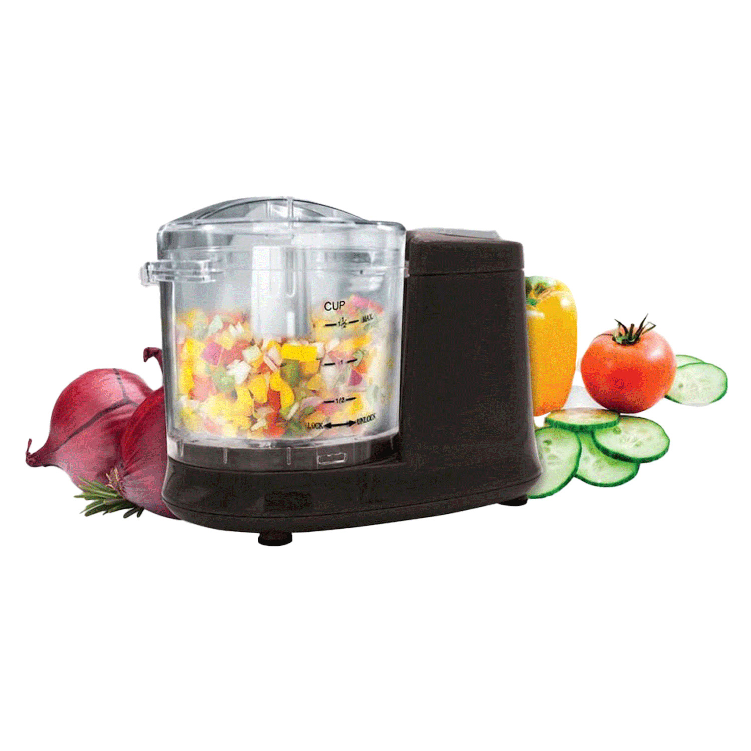 Hauz Basics - One-touch electric chopper - 1.5 cups