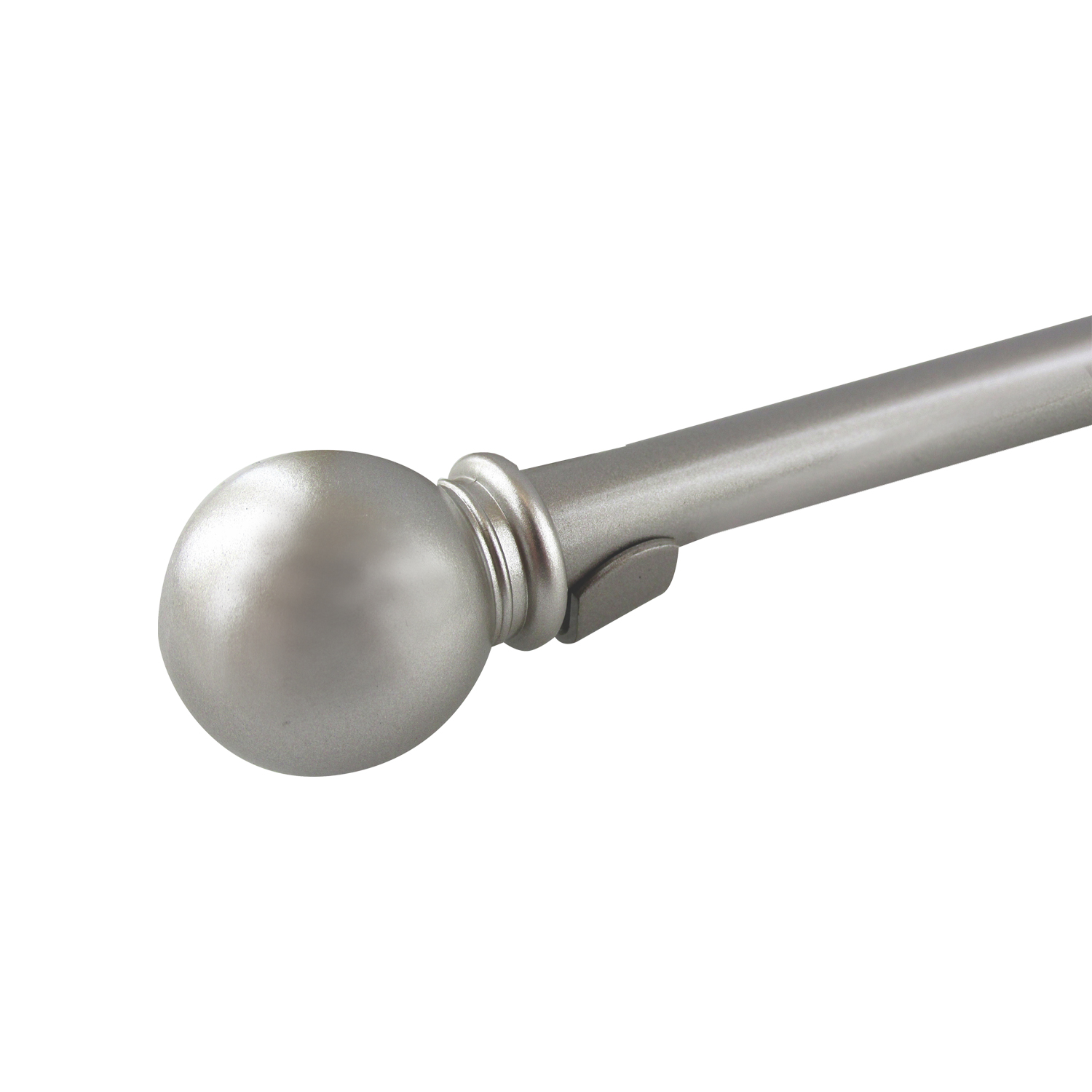 Henlé Pro - Round café rod 28-48 in., 5/8 in. diam., brushed silver