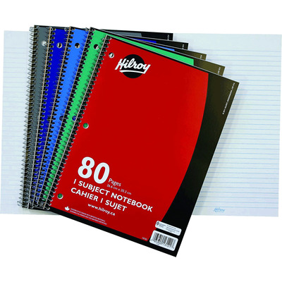 Hilroy - Cahier de notes spirale 1 sujet, 80 pages