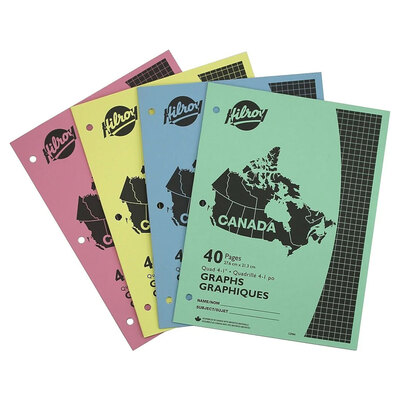 Hilroy - Quad ruled exercise book, 40 pages
