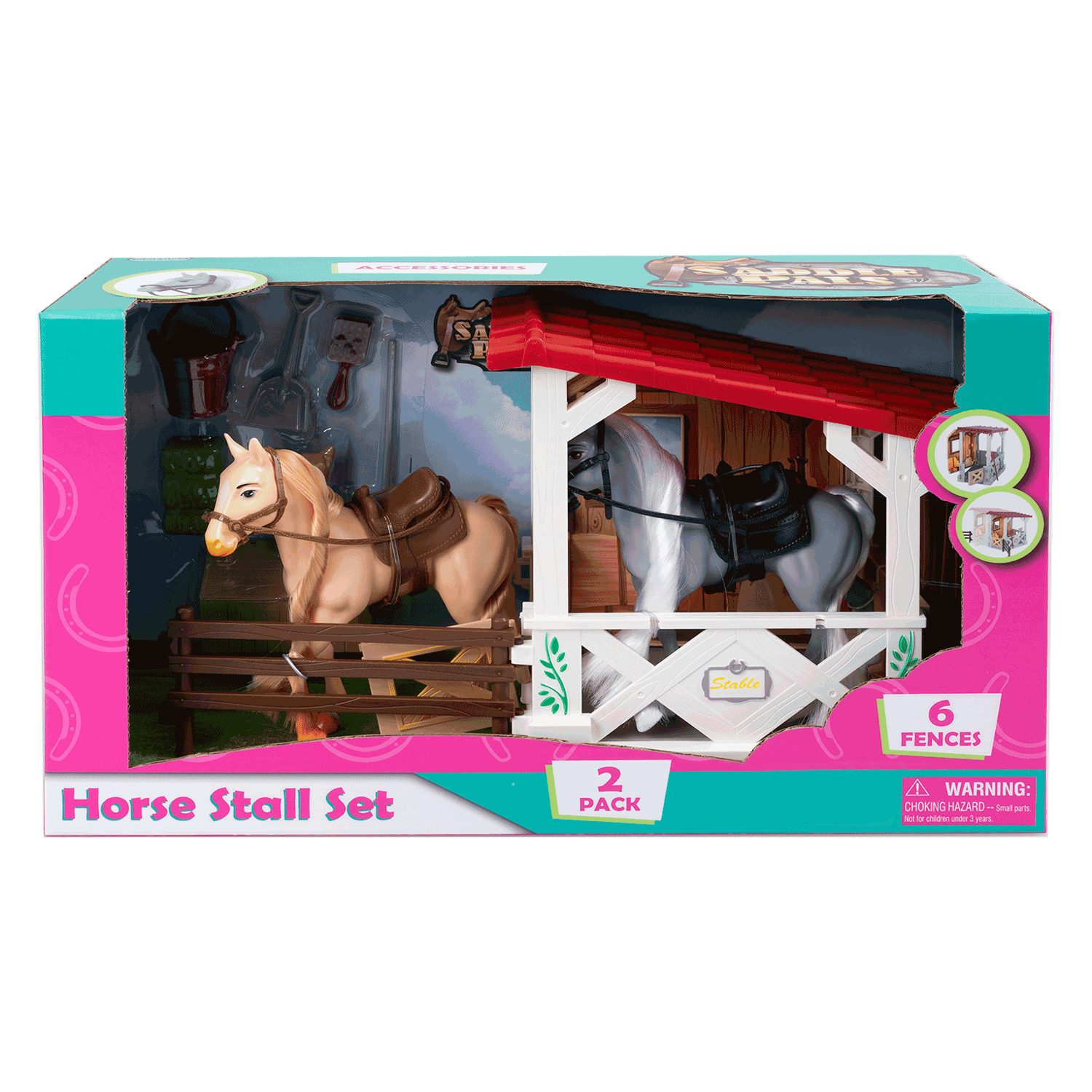 Horse & stall playset