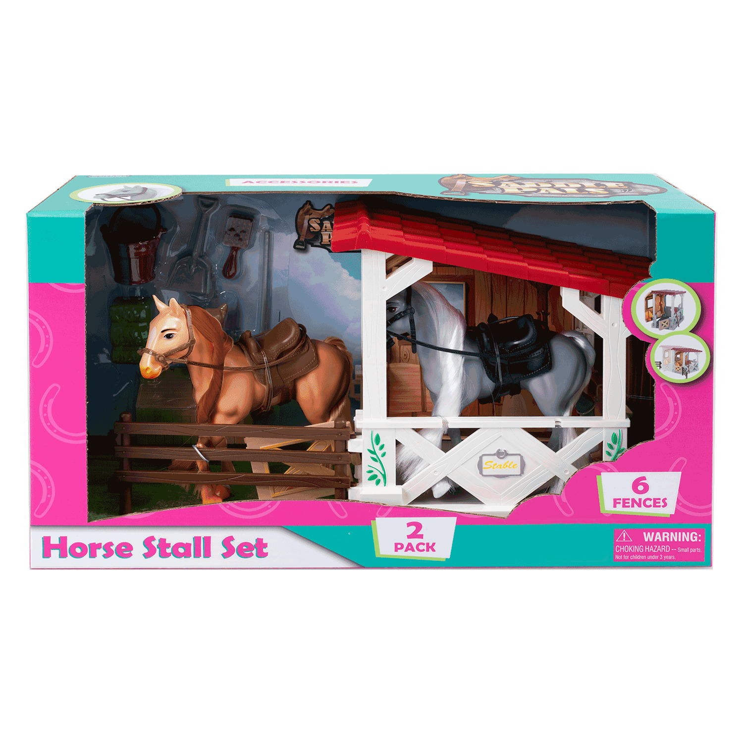 Horse & stall playset