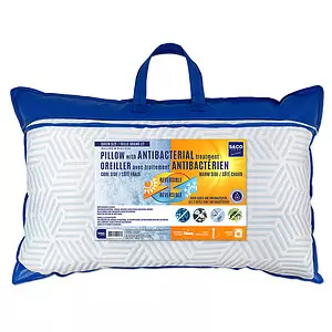 Hot/cold reversible pillow with antibacterial treatment, 20"x30" - queen