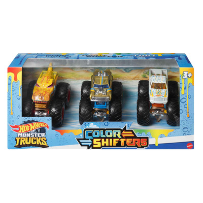 Hot Wheels - Monster Trucks - Color shifters toy trucks, pk. of 3