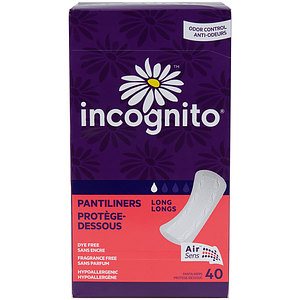 Incognito - Protège-dessous, longs, paq. de 40