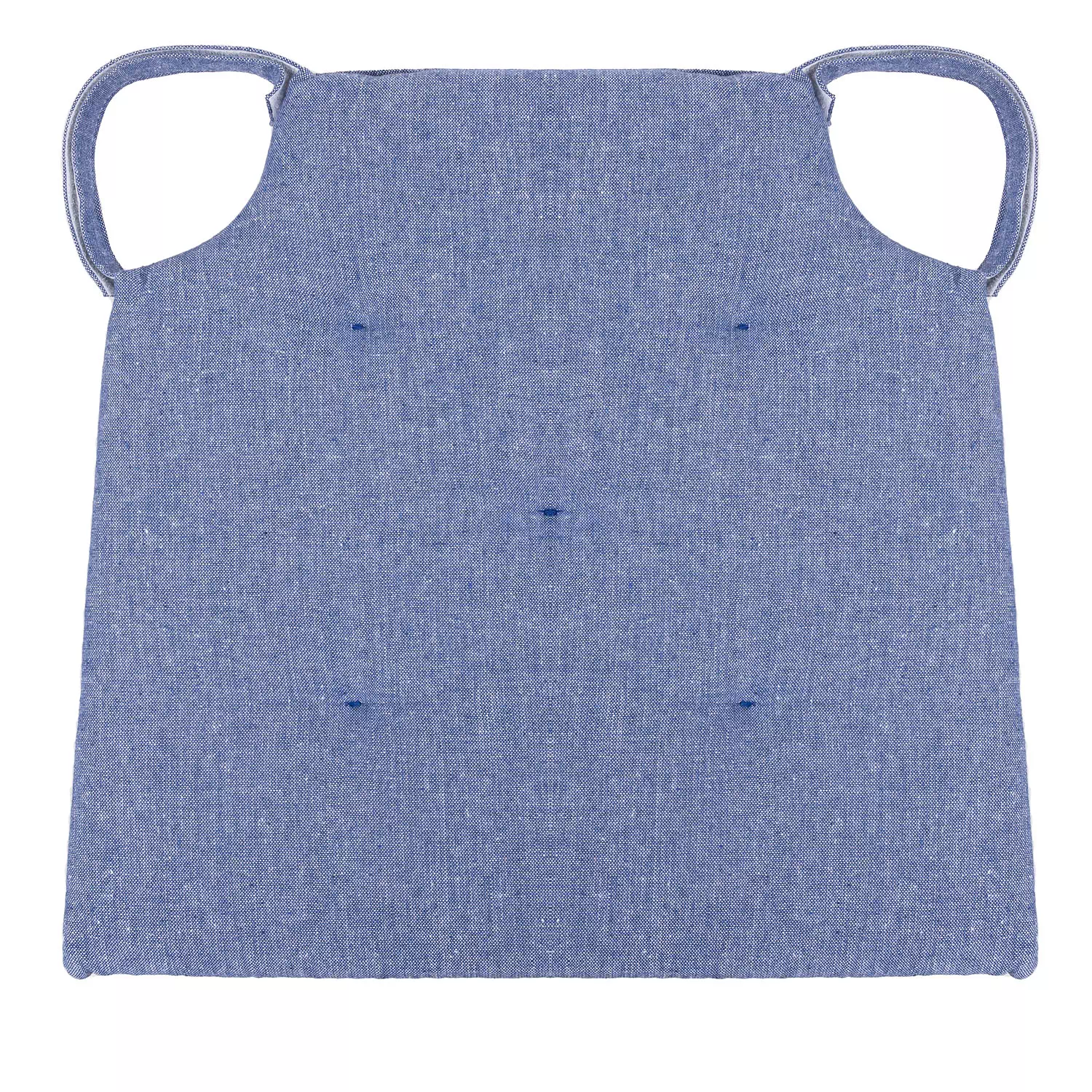 Indila- Coussin de chaise aspect denim, 17"x15"