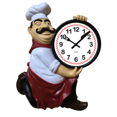 Italian chef wall clock
