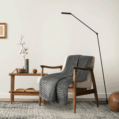 Jacquard flannel throw, 48"x60"