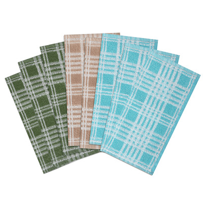 Jacquard terry facecloths, pk. of 8