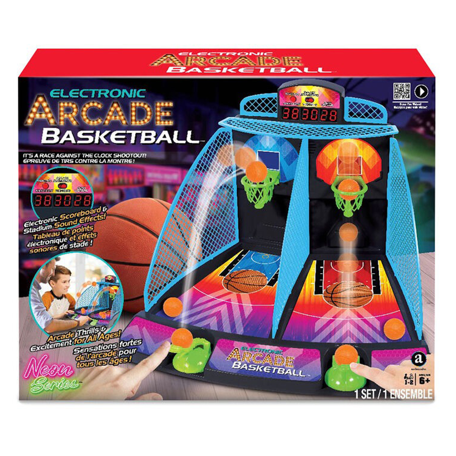 Jeu d'arcade électronique - Basketball (série néon), Fr