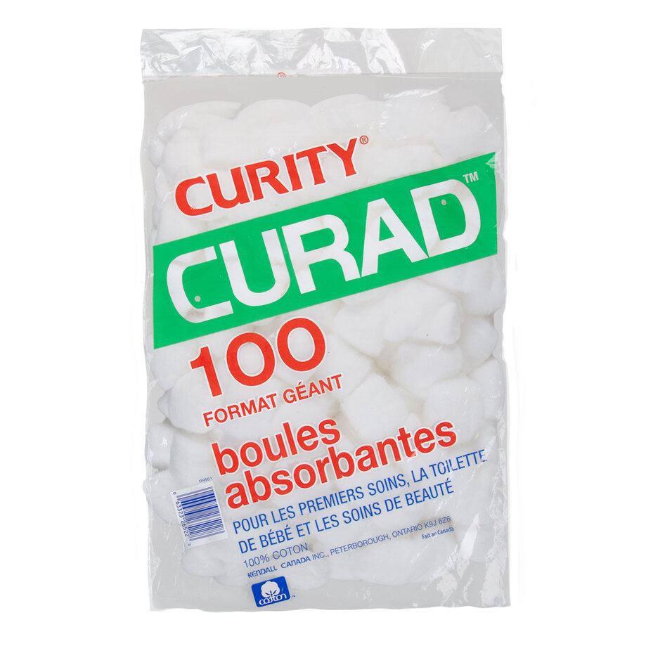 Jumbo size absorbent cotton balls, pk. of 100