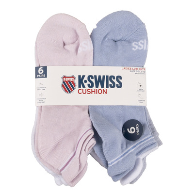K-Swiss - Chaussettes basses rembourr&eacute;es, 6 paires