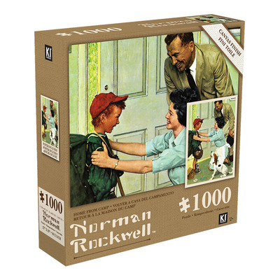 KI - Canvas finish puzzle, Norman Rockwell, Home from camp, 1000 pcs