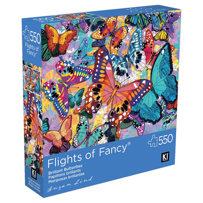 KI - Casse-tête - Flights of Fancy - Suzan Lind : Papillons brillants, 550 mcx