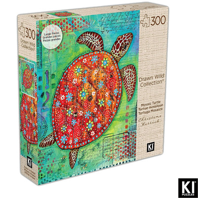 KI - Drawn Wild - Mosaic Turtle, 300 pcs