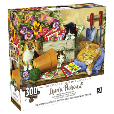 KI - Linda Picken - Little Bloomers Cat and Kittens, 300 pcs