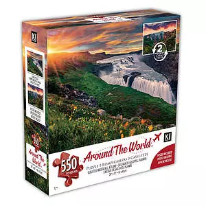 KI - Puzzle à deux faces, Around the world, Cascade de Gulfoss, 550 mcx
