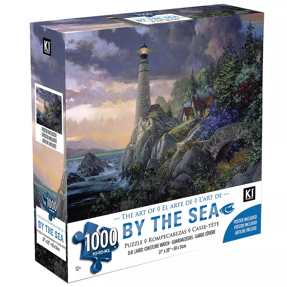 KI - Puzzle, By the sea, D.R. Laird, Coastline watch, 1000 pcs