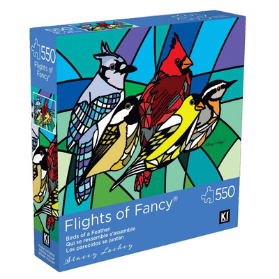 KI - Puzzle - Flights of Fancy - Stacey Lockey: Birds of a Feather, 550 pcs