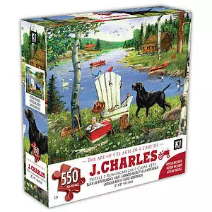 KI - Puzzle, J. Charles, Labrador noir et chaise adirondack 550 mcx