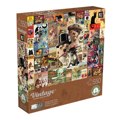 KI - Puzzle - Pierce Archive - Dogs & Cats, 550 pcs