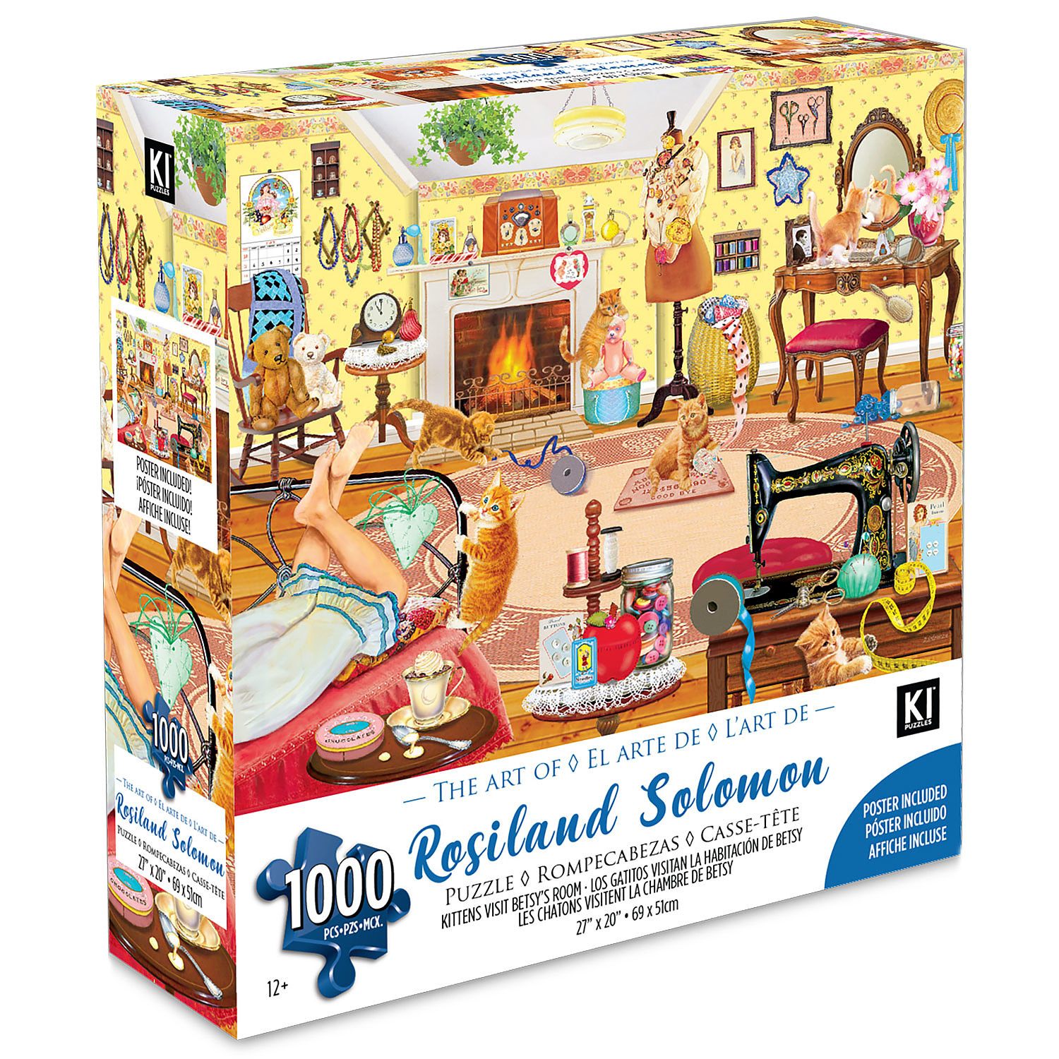 KI - Puzzle, Rosalind Solomon, Kitten's visit Betsy's room, 1000 pcs