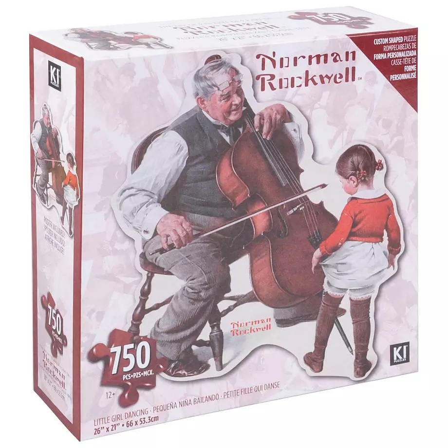 KI - Shaped puzzle, Norman Rockwell, Little girl dancing, 750 pcs