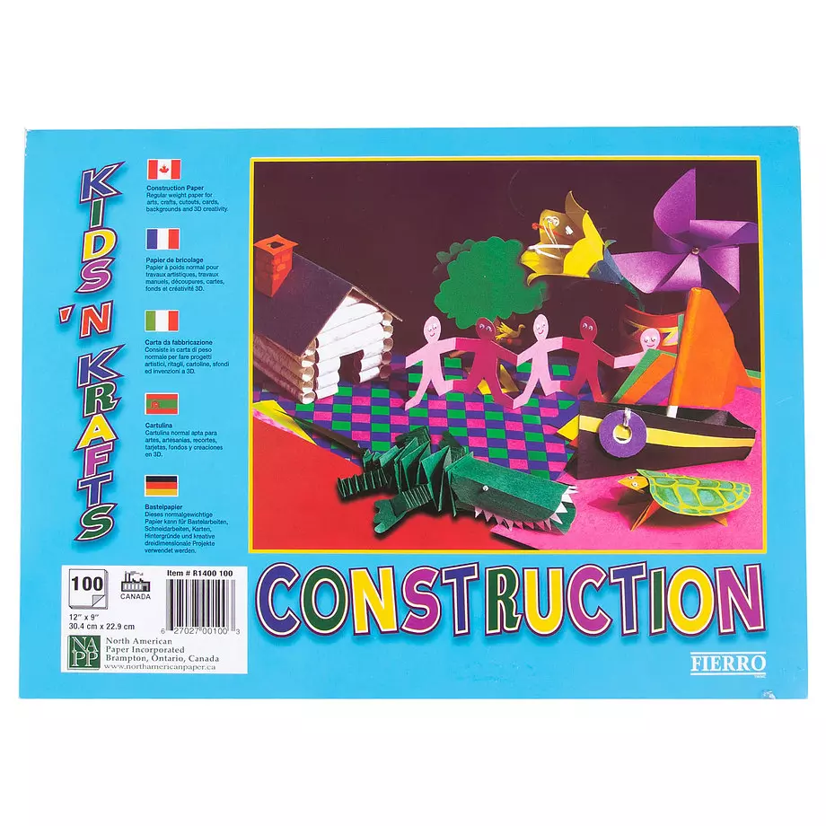 Kids 'n Krafts - construction paper, 100 sheets