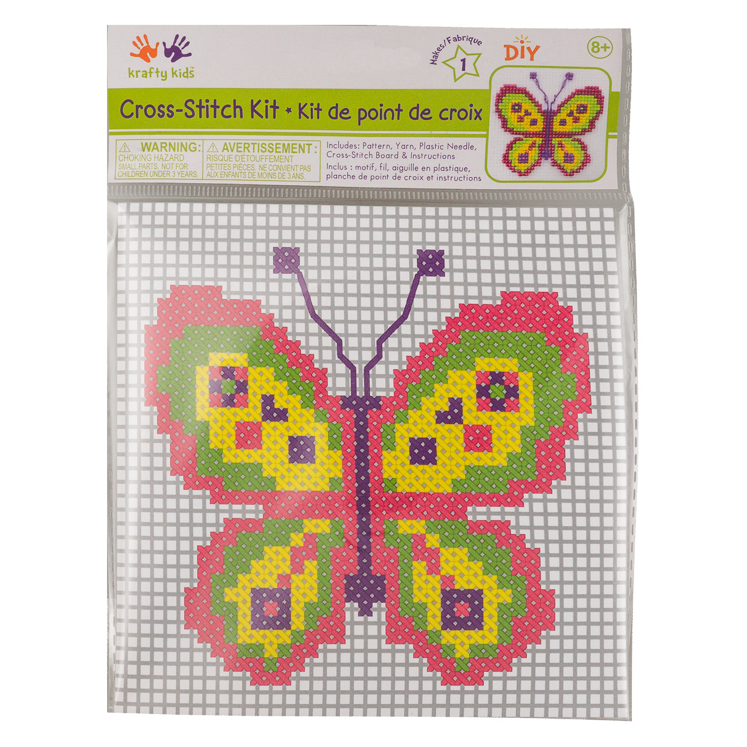 Kit de point de croix - Papillon