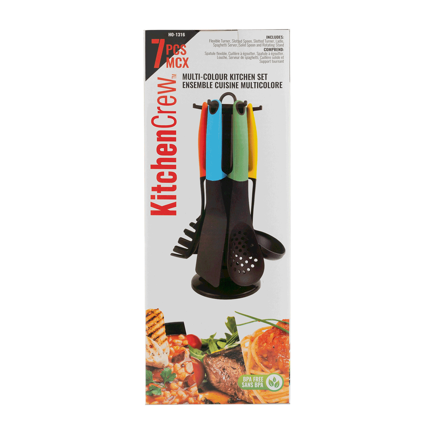 Kitchen Crew - Multi-colour kitchen set, 7pcs