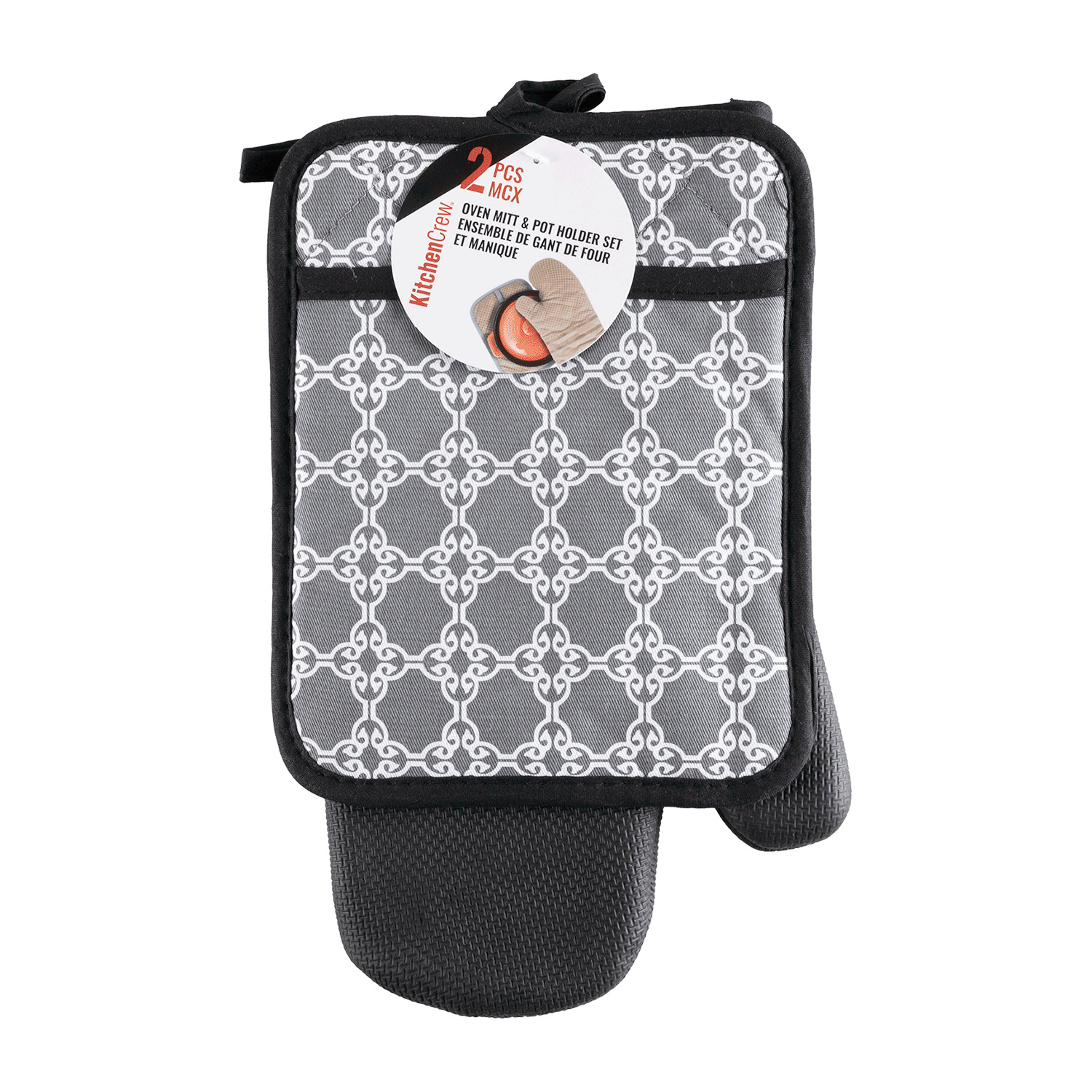 Kitchen Crew - Oven mitt & pot holder set, 2 pcs