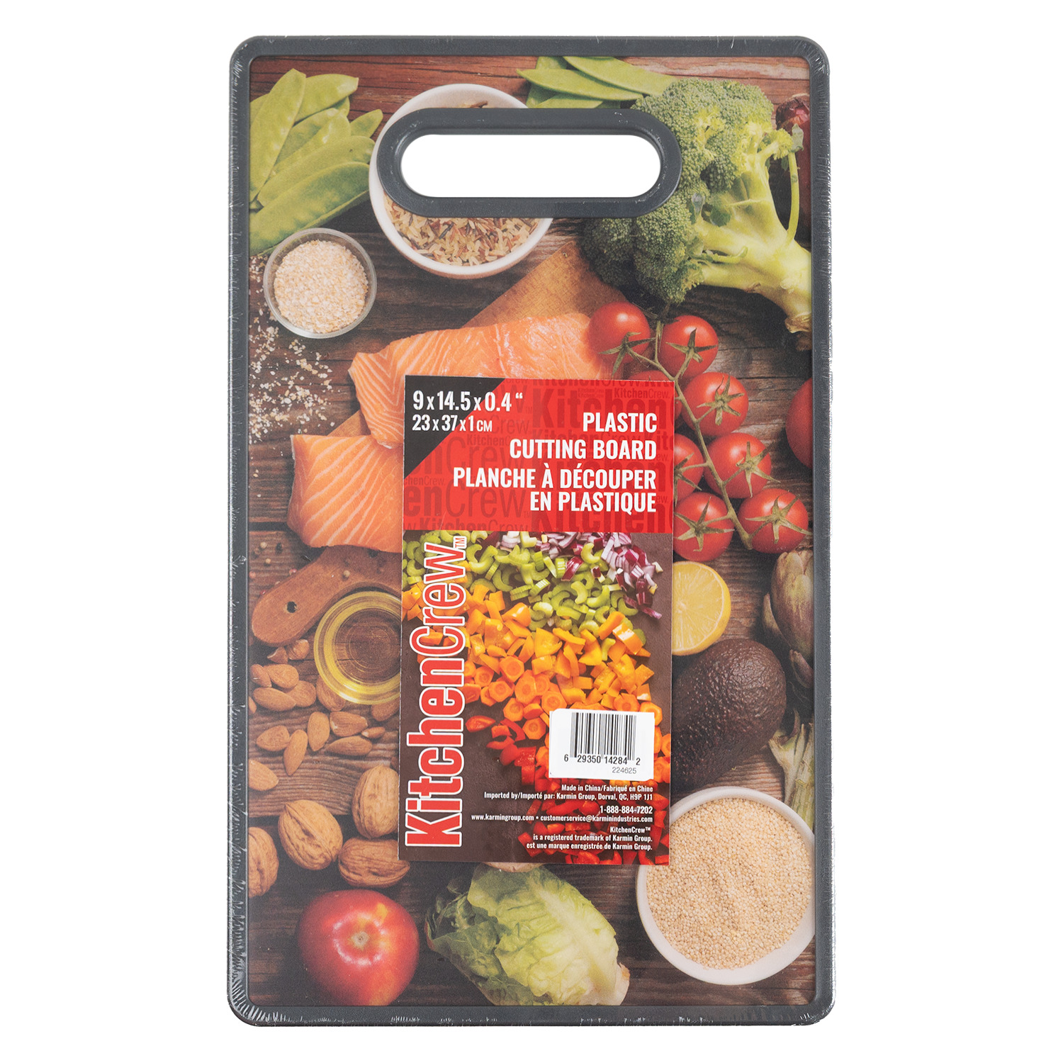 Kitchen Crew - Plastic cutting board, Salmon