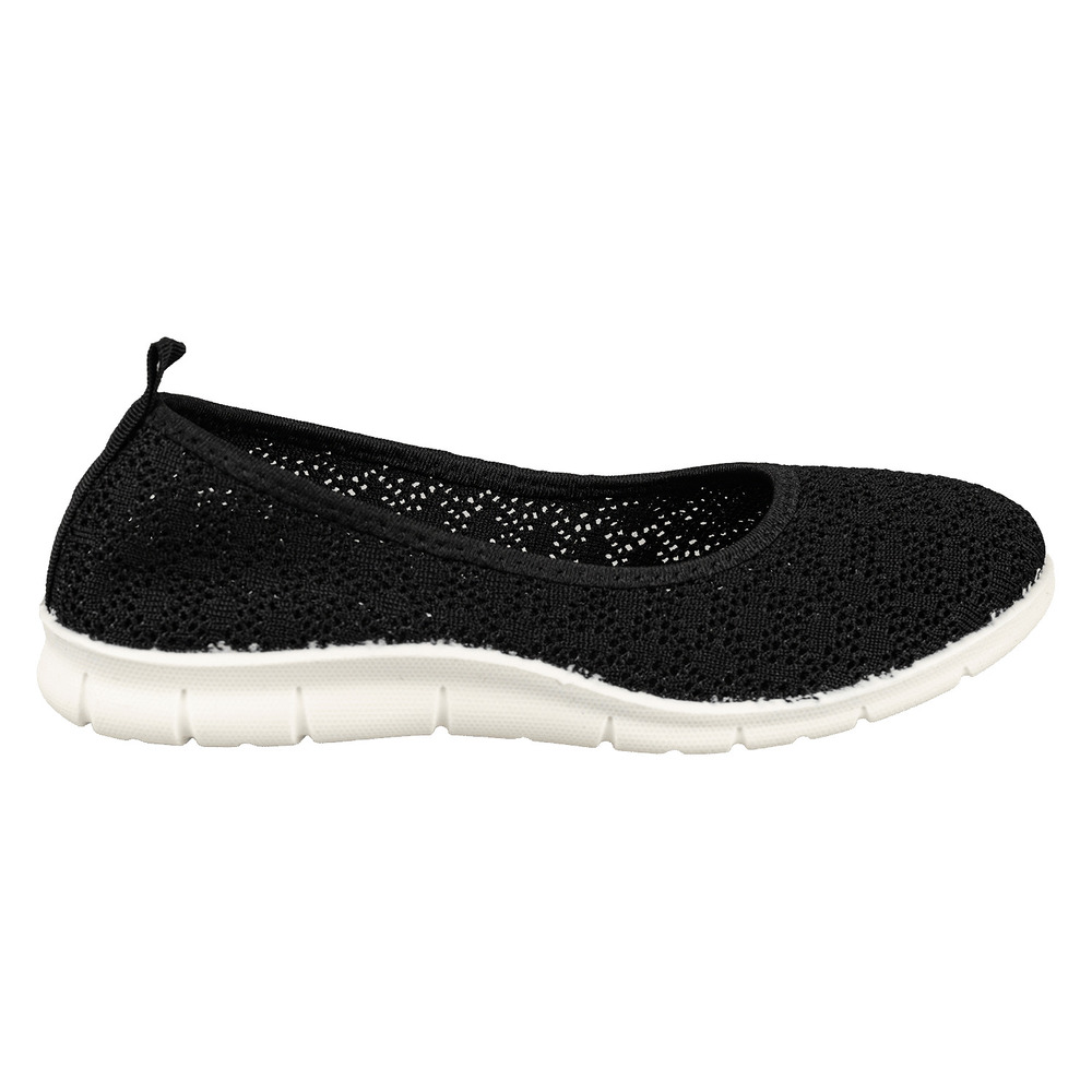 Knit ballet flat - Black
