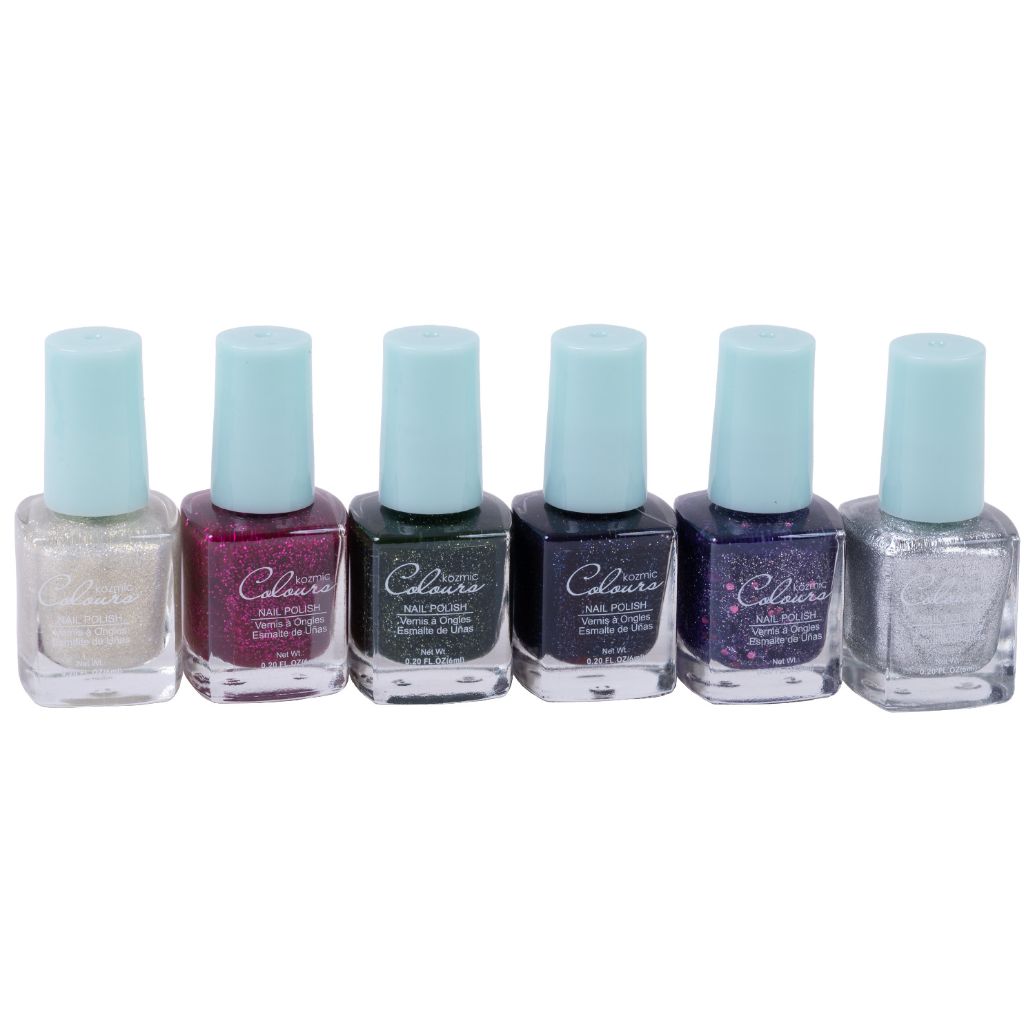 Kozmic Colours - Mini nail lacquer collection, 6 pcs - Collection 017 |  Rossy