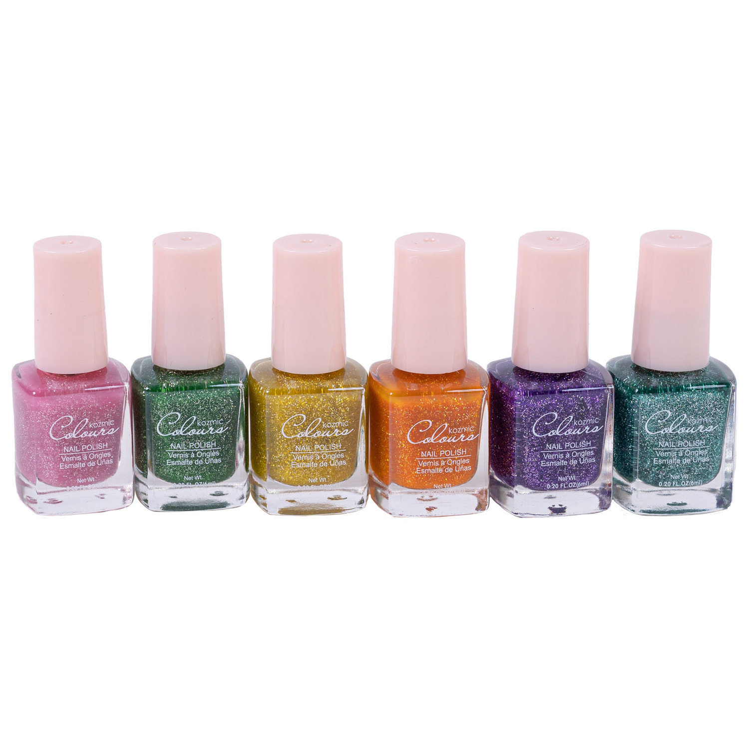 Kozmic Colours - Mini nail lacquer collection, 6 pcs - Collection 024 |  Rossy