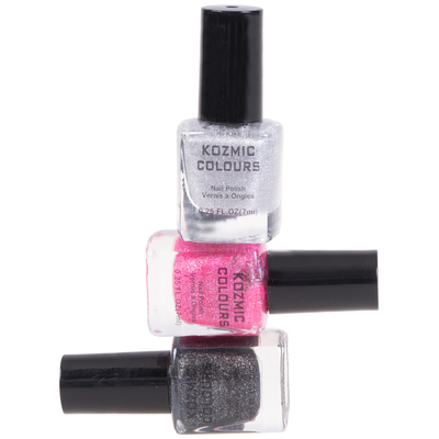 Kozmic Colours - Mini nail polish set, 3 pcs - Disco Fever
