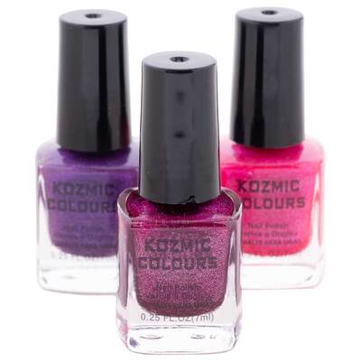 Kozmic Colours - Mini nail polish set, 3 pcs - Girls' Night Out