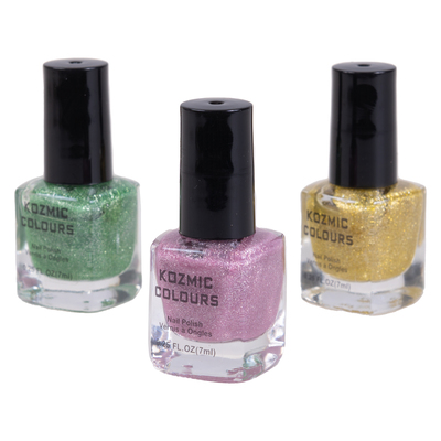 Kozmic Colours - Mini nail polish set, 3 pcs - My precious