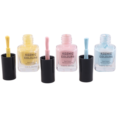 Kozmic Colours - Mini nail polish set, 3 pcs - Pastel haze
