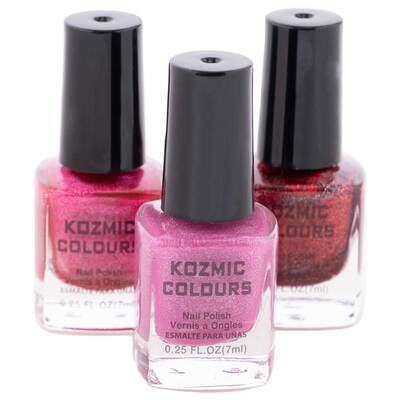 Kozmic Colours - Mini nail polish set, 3 pcs - Vixen