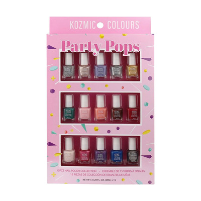 Kozmic Colours - Party Pops mini nail polish collection, pk. of 15