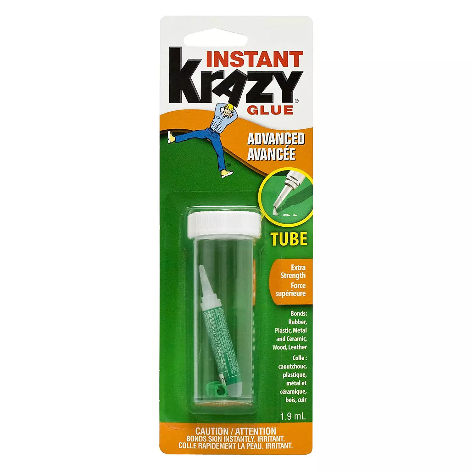 Krazy Glue - Colle instantan&eacute;e avanc&eacute;e avec formule extra r&eacute;sistante