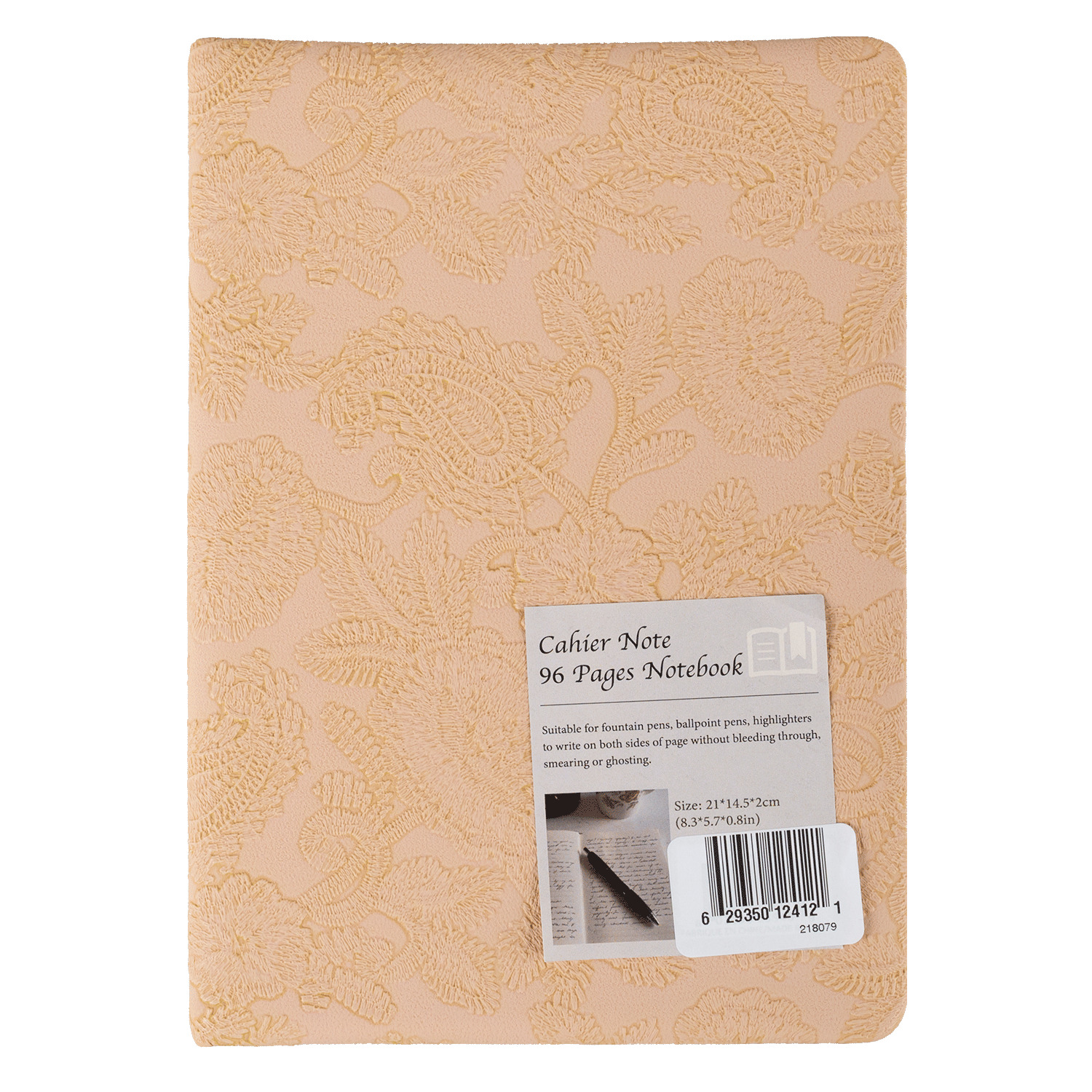 Lace debossed notebook, 96 pages