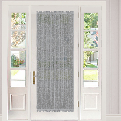 Lace door panel, 57''x72", white