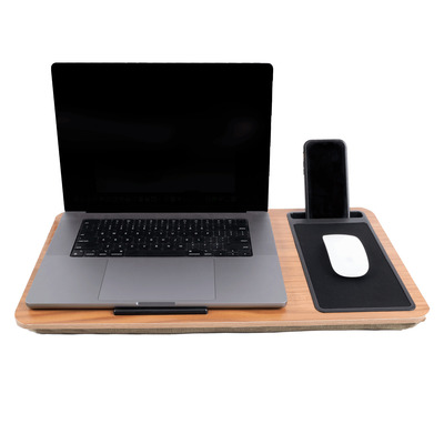 Laptop tray desk with cushion