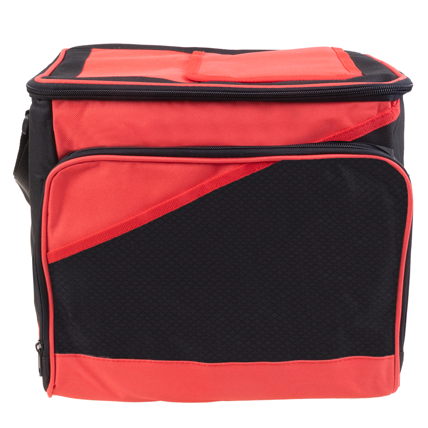 Large insulated cooler bag, 24 can capacity - Red