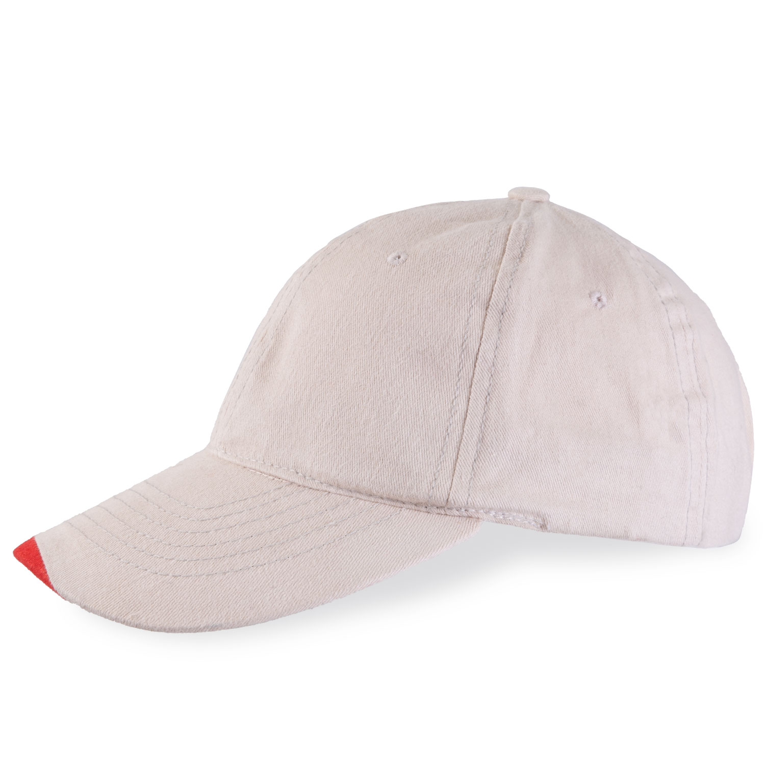 Lightweight cotton cap with contrast trim